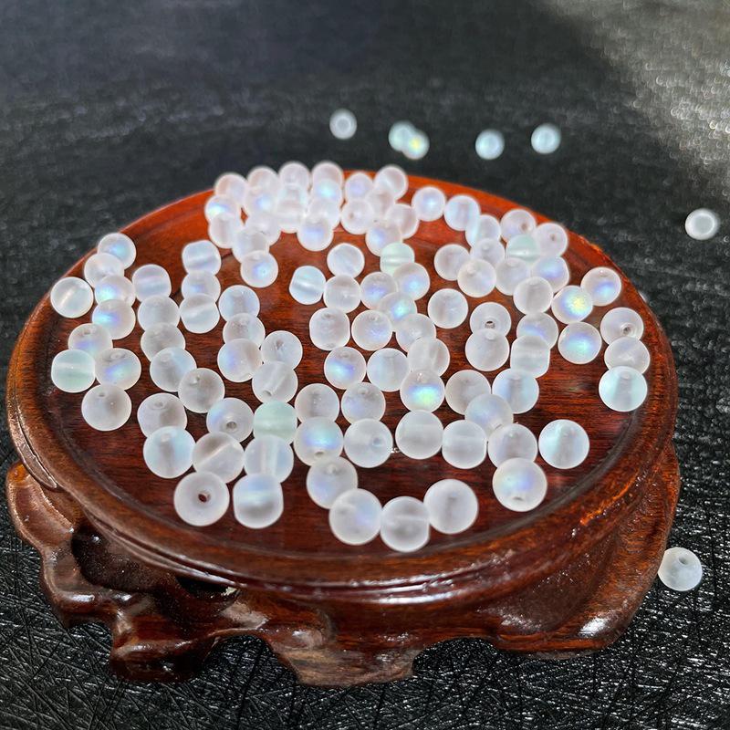 

Переливающиеся матовые круглые хрустальные бусины для изготовления украшений и аксессуаров своими руками 8mm, Hole ~1.5mm, 30 pcs/bag