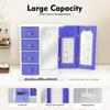 Butterfly Jewelry Box Organizer with Rotating Hook, 4 Drawers Glass Door Wall Mirror, Large Capacity MDF Storage Cabinet