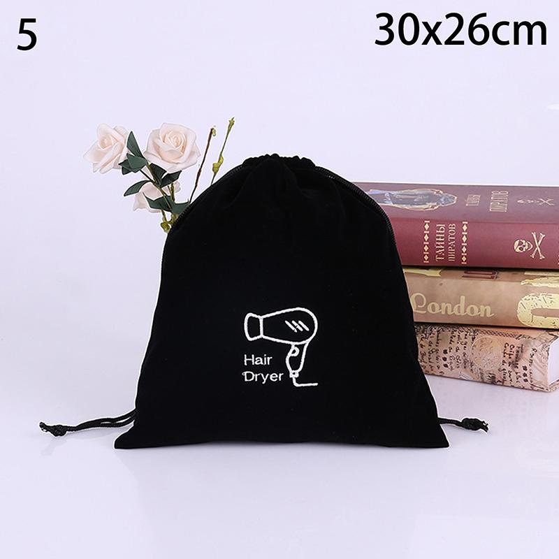 Hair Dryer Cloth Bag Hair Diffuser Hair Dryer Bag Drawstring Closure Cover Cloth/Flocking Storage Belt Mouth Drawstring Dust Bag