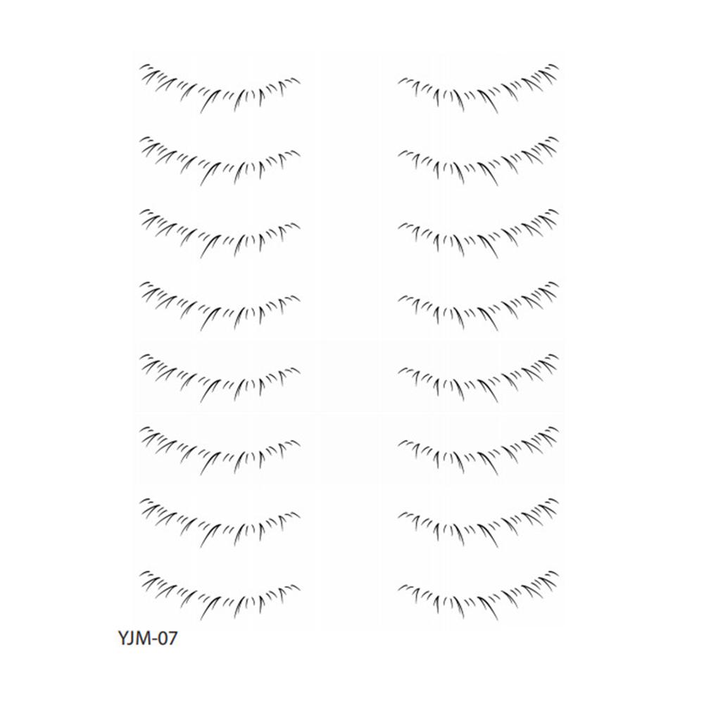 Lower Eyelash Tattoo Long-Lasting Waterproof And Sweatproof Simulation 3D False Eyelash Enlarge Double Under Eye Eyelash Sticker