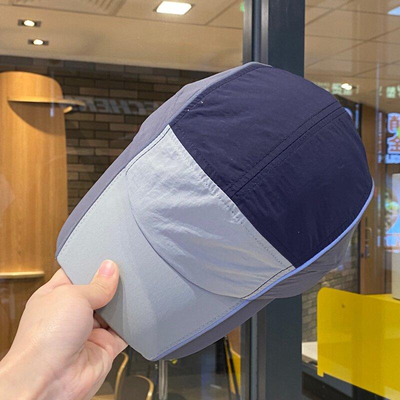 Women's 5-Panel Color Block Quick Dry Baseball Cap Summer Lightweight Breathable UV Protection Sun Hat