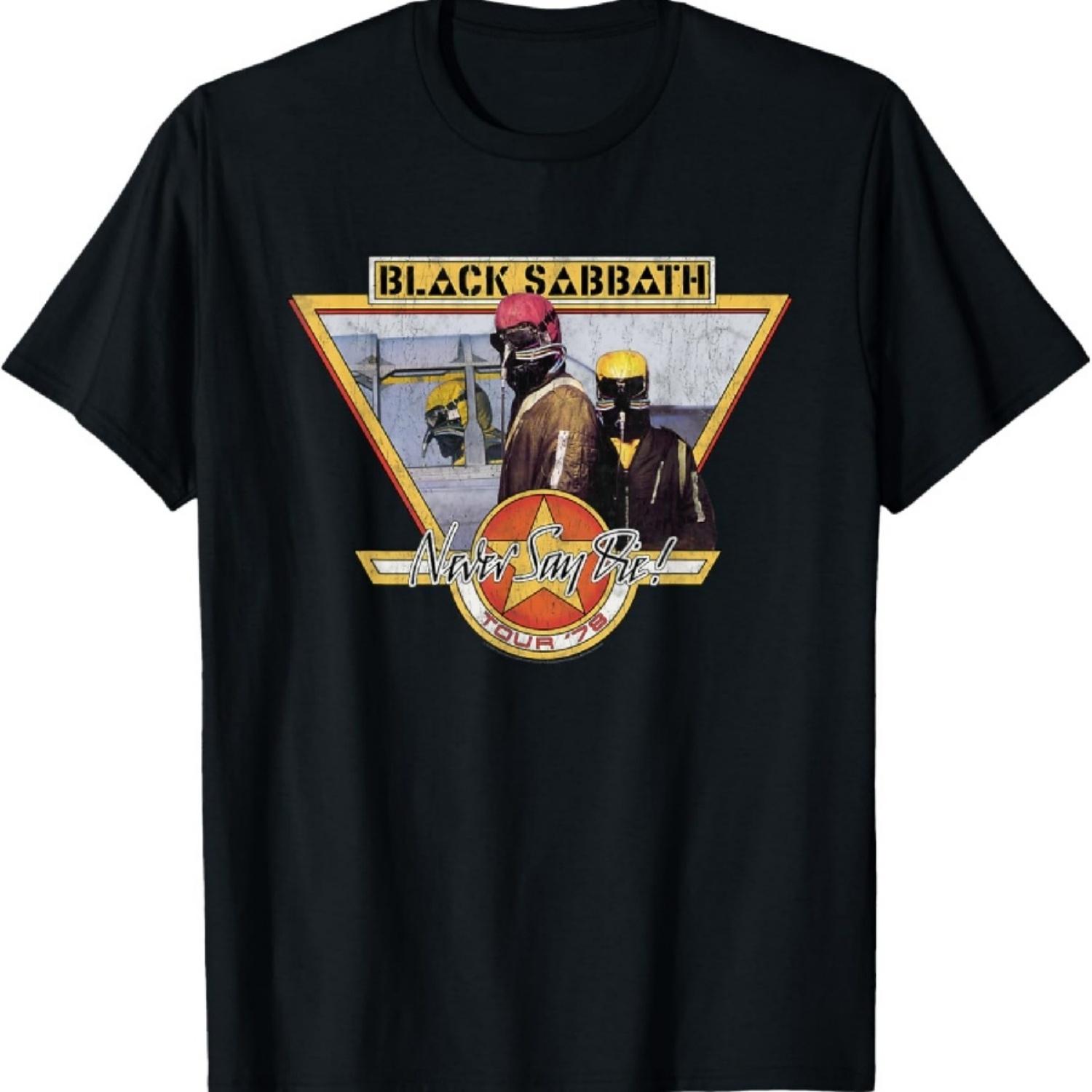 Официальная футболка Black Sabbath Never Say Die Tour  78 S чёрный
