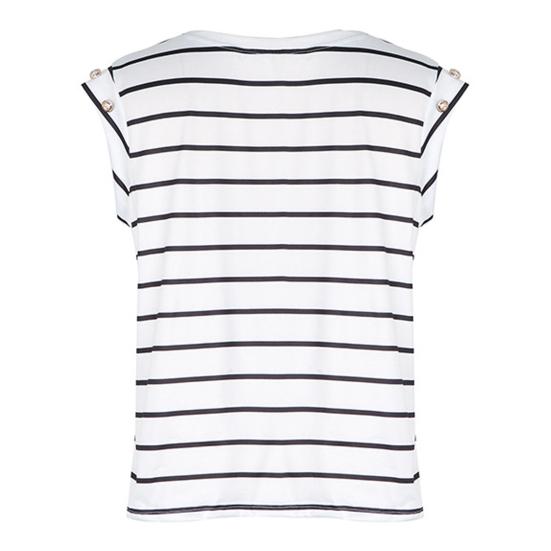 Tricou de damă, cu decolteu O, fără mâneci, tunică, topuri, cu dungi, cu imprimeu, cu vârste libere