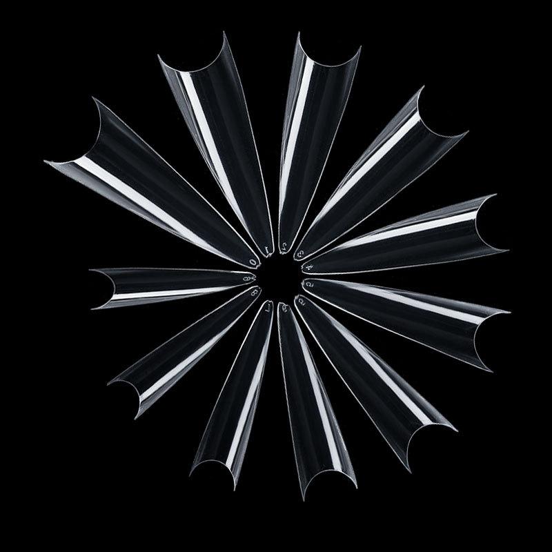 600Pcs Oval Full Coverage False Nails Acrylic Artificial Push-Type Nail Art Almond-Shaped Short Nail Tips Nail Tools