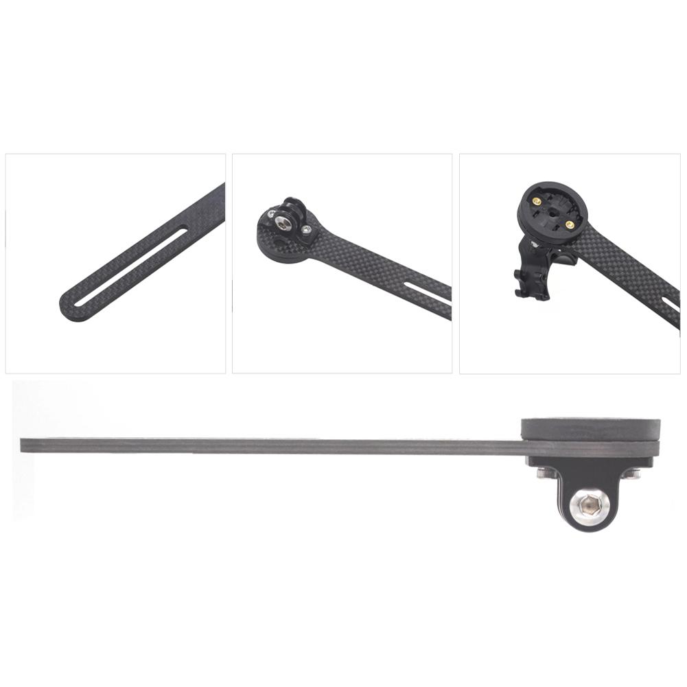 Bicycle Speedometer Bracket Multifunctional Carbon Fiber Motion Camera Bracket Compatible For Garmin Bryton