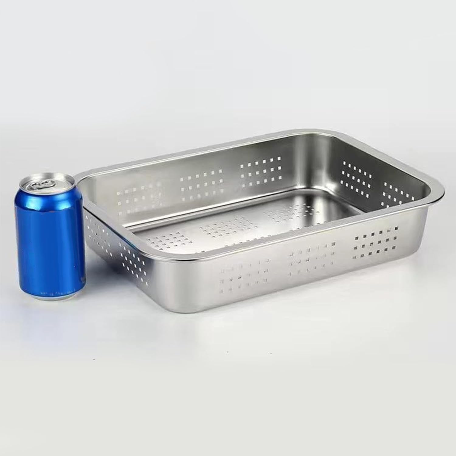 Прямоугольное сито, Сетчатое сито из нержавеющей стали, Дуршлаг на раковину, Корзина для раковины, Мелкое сито, Корзина-дуршлаг для овощей и фруктов, Кухонные принадлежности