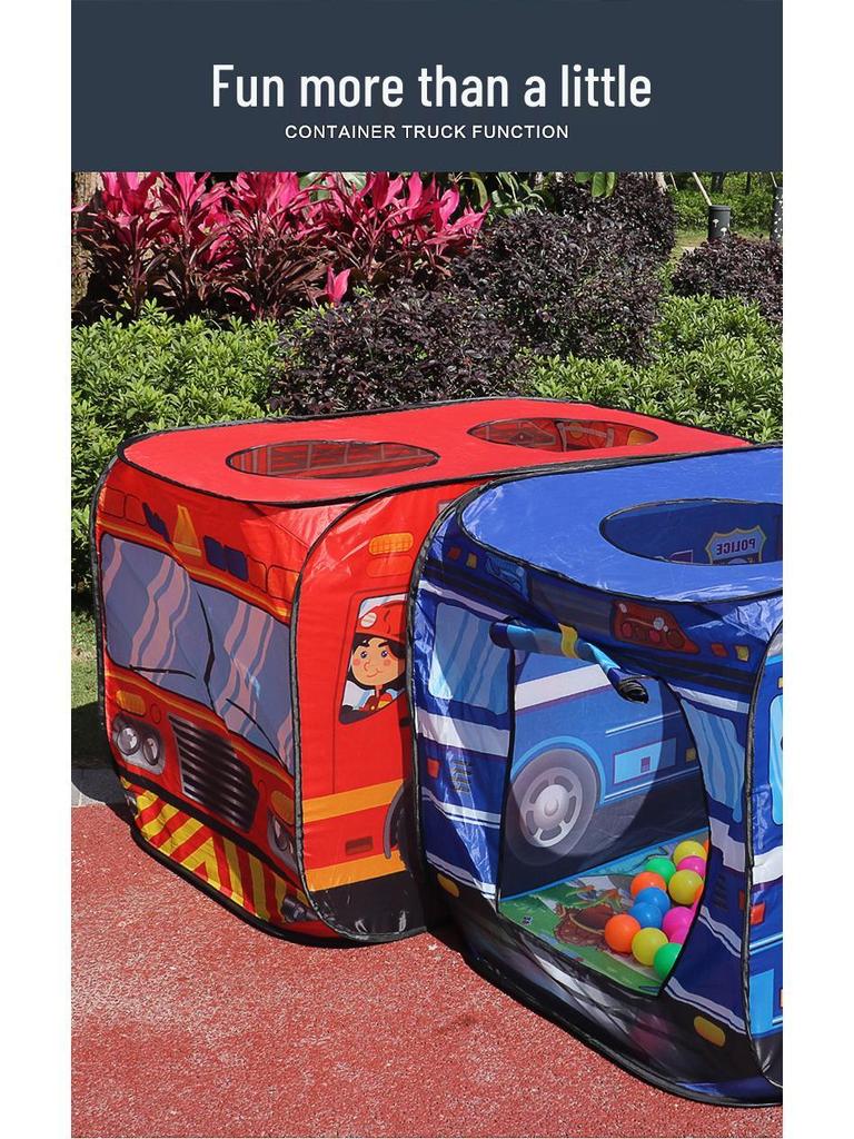 Kids' Car-Themed Tent Playhouse for Indoor/Outdoor