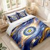 Bedding Set 1 Duvet Cover 2 Pillowcases Leeds United Football Print Bedroom Home Decoration