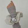 Oar Wide Stripe Shirt Scrunchie [Ivory]