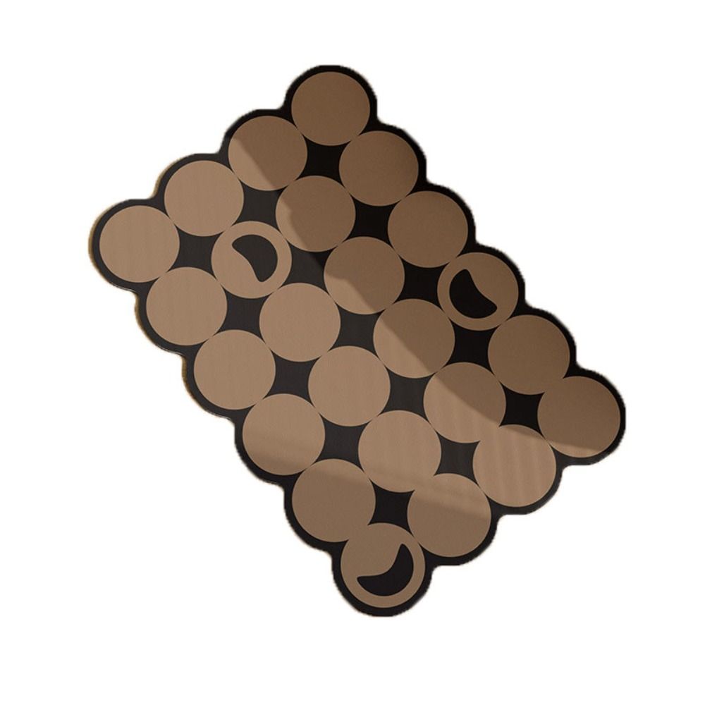 

Впитывающий диатомитовый коврик для сушки посуды Кофемашина неправильной формы Сливной коврик Кофемашина S коричневый