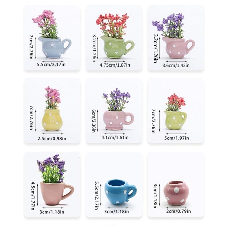 Keramisk Kylskåpsmagnetisk Liten Vas   Blomvas Klistermärke Underhåll Kreativt  Projekt