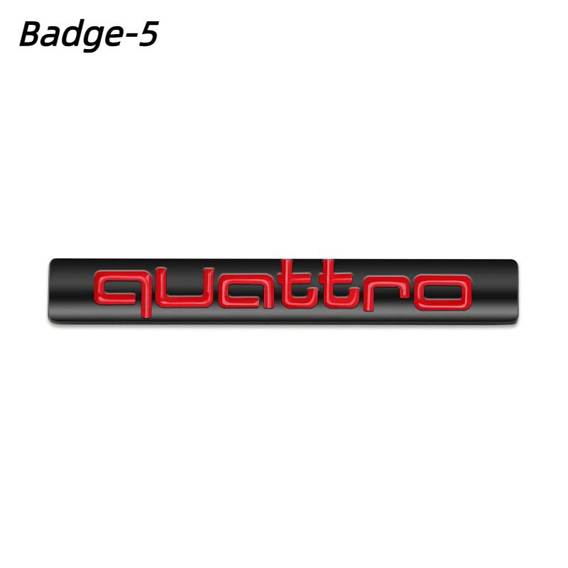 1PCS ABS QUATTRO Badge Car Front Grille Rear Trunk Emblem Auto Accessories