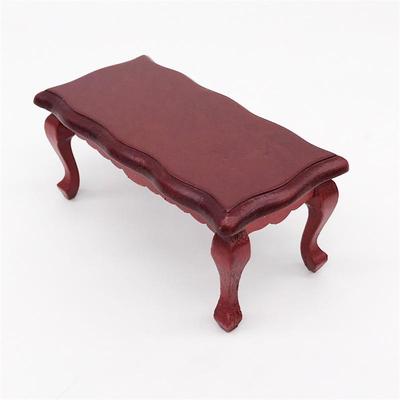 Mini Dollhouse Photography Scene Props: Multicolor Wave Tea Table (1:12 Scale)