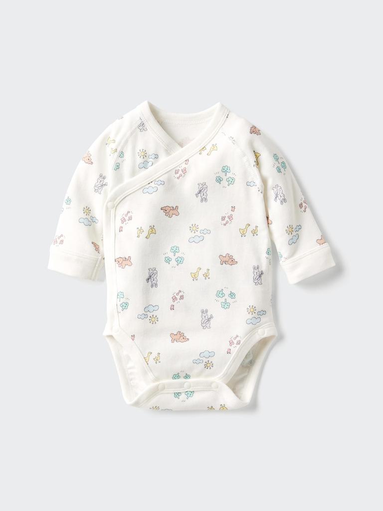 Uniqlo Bn Bodysuit  Long Sleeve Print  60cm