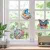 3pcs 2D Flat DIY Diamond Painting Set Rhinestone Diamond Art Window Pendants Diamond Art Pendant Home Wall Decoration Crafts