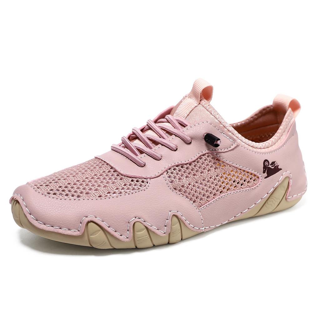 Summer Men Sneakers Casual Shoes New Mesh Breathable Solid Driving Shoes for Men Flat Elastic Band Outdoor Sneakers