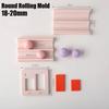 Soft Ceramic Round Ball Rolling Mold Kit Clay Round Earrings Beads Rubbing Auxiliary Tool with Punched DIY Handmade Tools