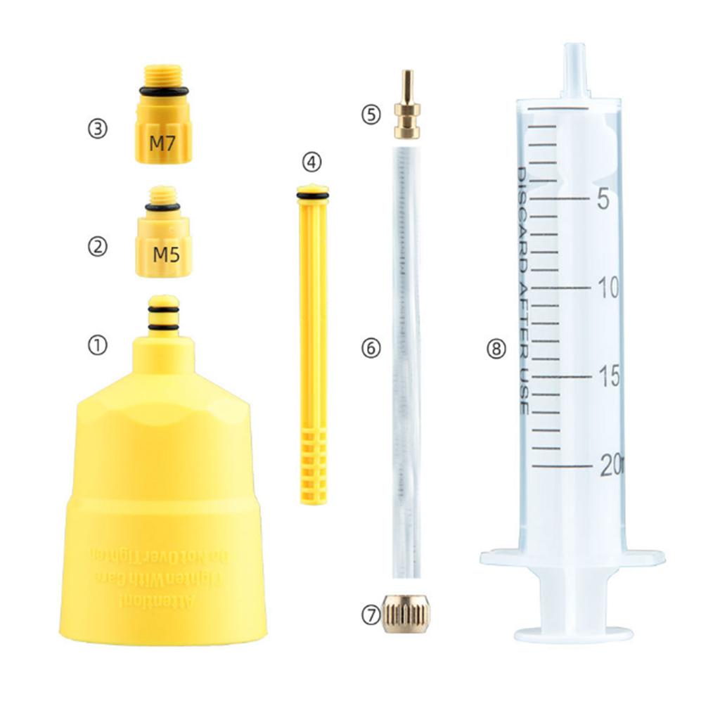 Bicycles Hydraulic Brake Bleeds Set Disc Brake Mineral Oil Bleeds Set Mountain Bikes Oil Bleeds Repair Tool Easily Use