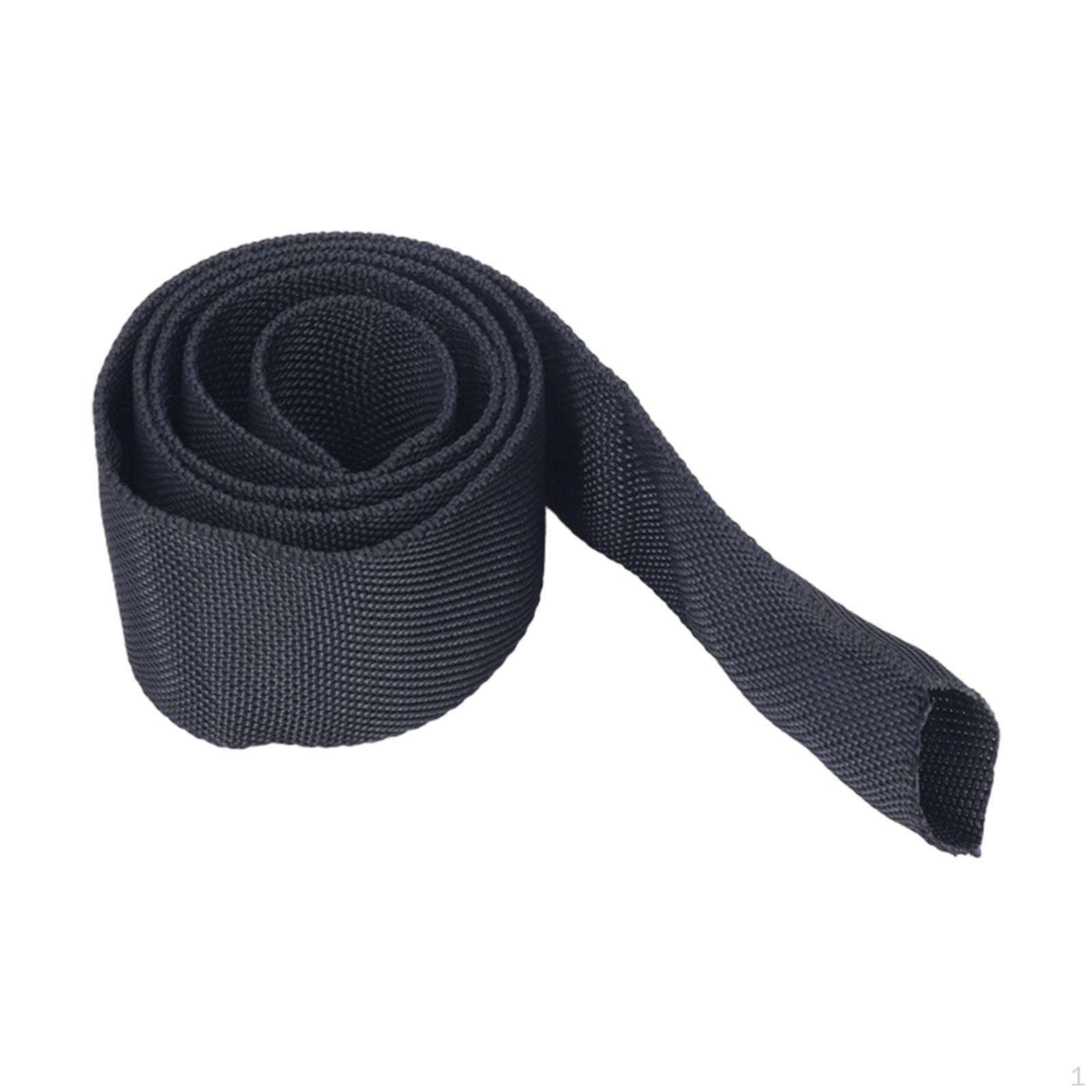 

Черный защитный рукав для троса лебедки, многоцелевой, легкий, для тяговых работ, универсальный 5cmx200cm