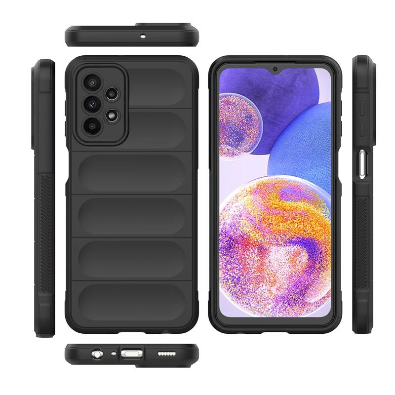 For Samsung Galaxy A23 A22 A14 A12 A32 A24 4G Back Cover Phone Case Liquid Silicone Anti-fall Shockproof Armor Coque Cases