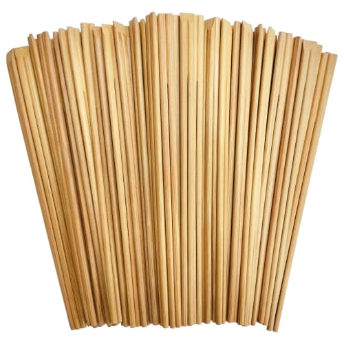 Iwai Sangyo Disposable Chopsticks, Carbonized Smooth Bamboo, 24cm, Pack of 100, for Commercial Use