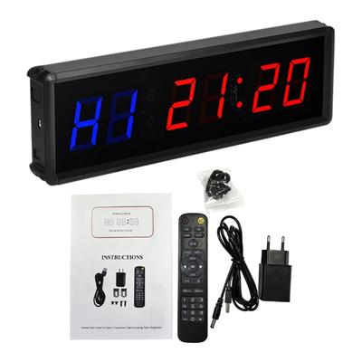 Professional Gym Timer With Remote Control 12/24H Digital Clock Countdown Stopwatch For Workout Training And Fitness