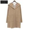 ANAYI Beautiful Large Collar Hoodie Coat, Women's, Beige, Size 38, 2021 Coat 38 beigeUsed