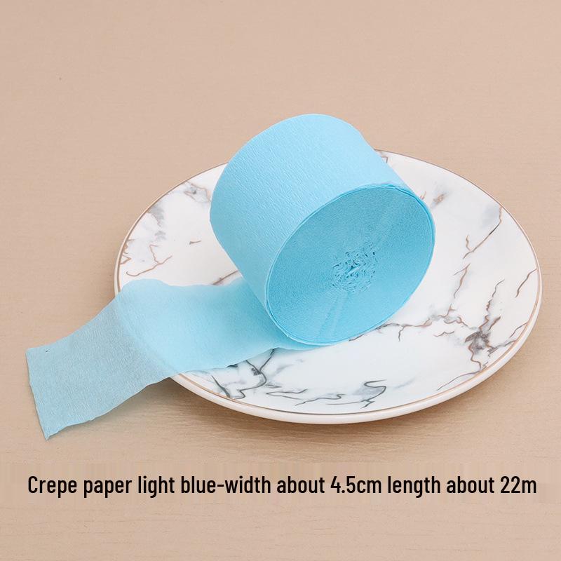 Multicolored Crepe Paper Tassel Wall Decoration, 4.5cm x 22m