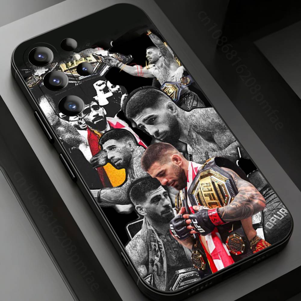 I-Ilia Champion T-Topuria Phone case for Samsung Galaxy S24,25,26,23 22,21,S20 Plus Ultra FE soft fundas cases
