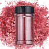 Uxcell Holographic Chunky Glitter 3.5g100g Claret Holographic Glitter Powder Mixed Chunky & Fine Flakes Sparkling Sequence for Nails, Hair, and Epoxy