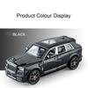 1:36 Rolls-royce Cullinan 911 Legierung Miniaturmodell Diecast Spielzeugauto Türen geöffnet Sound Licht Rückzugsfahrzeuge Autos Dekorationen