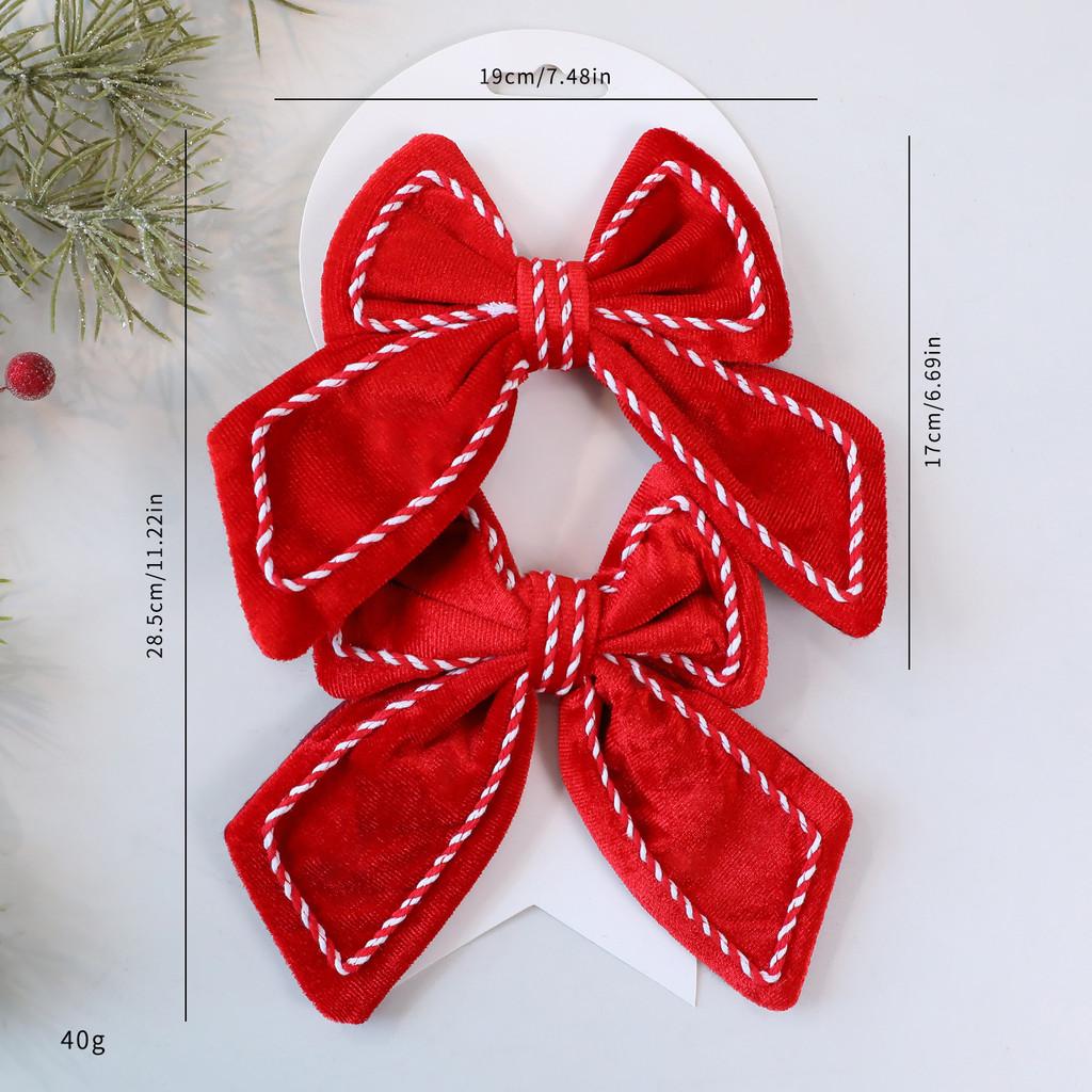 Julklapp i sammet med rosett och glitter för julgransdekorationer