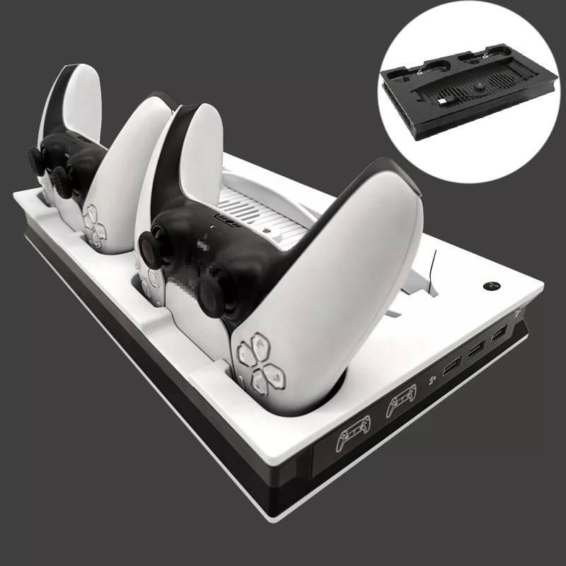 Console Ps5 For Stand With Cooling Fan Controller Charger Multi Function Bracket