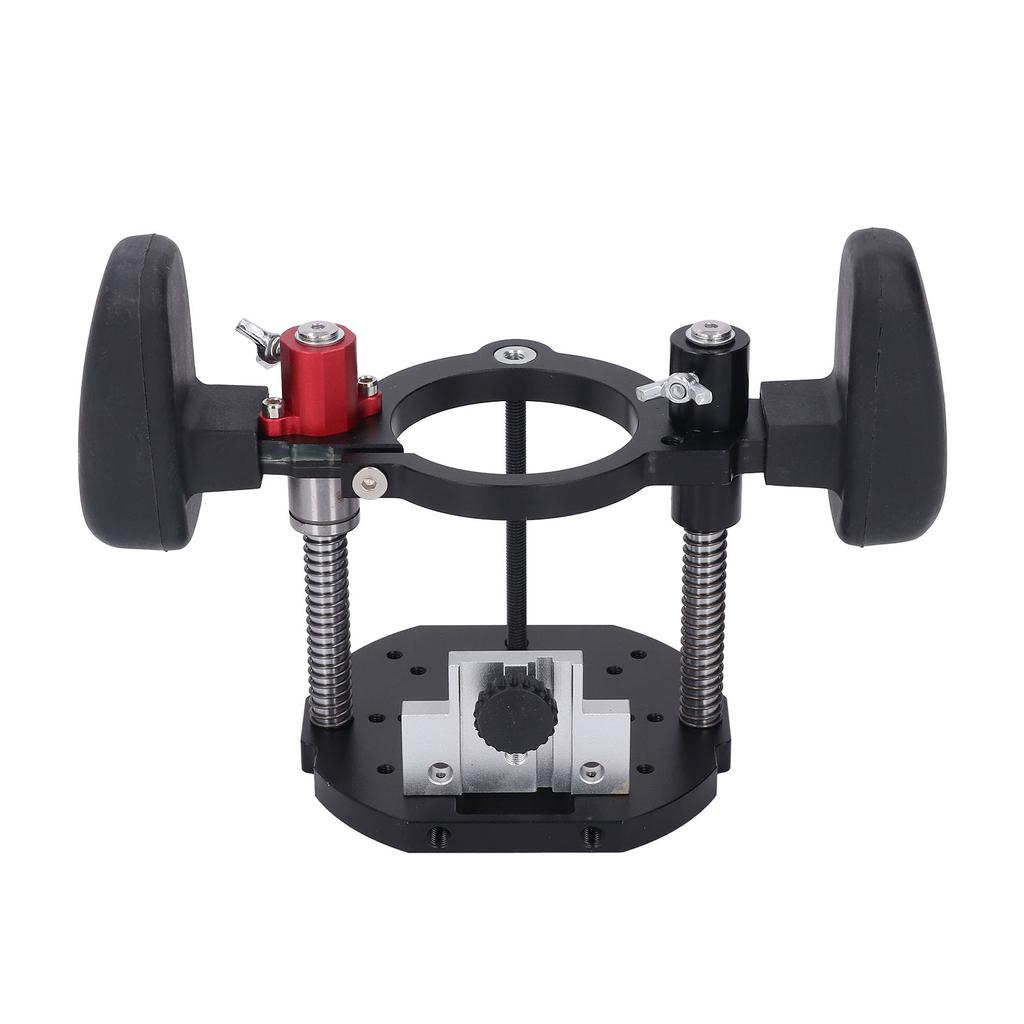 Router Lift System 63.5-65mm Adjustable Aluminium Alloy Router Table Lifting System Base for Woodwor