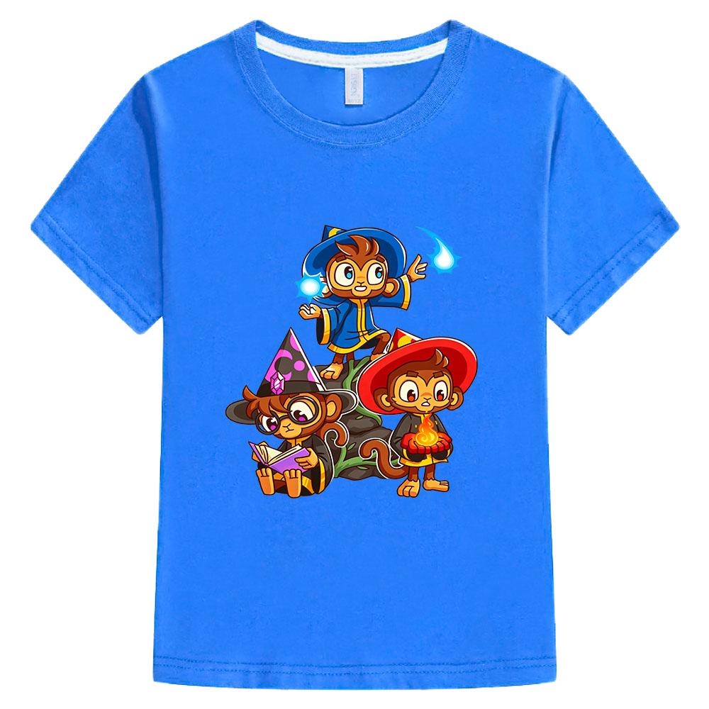 Game Bloons TD 6 100% Katoen Kinder T-shirt Grafische Print Kinder T-shirts Casual Jongens Meisjes Tops Ronde Hals Korte Mouw Zomer
