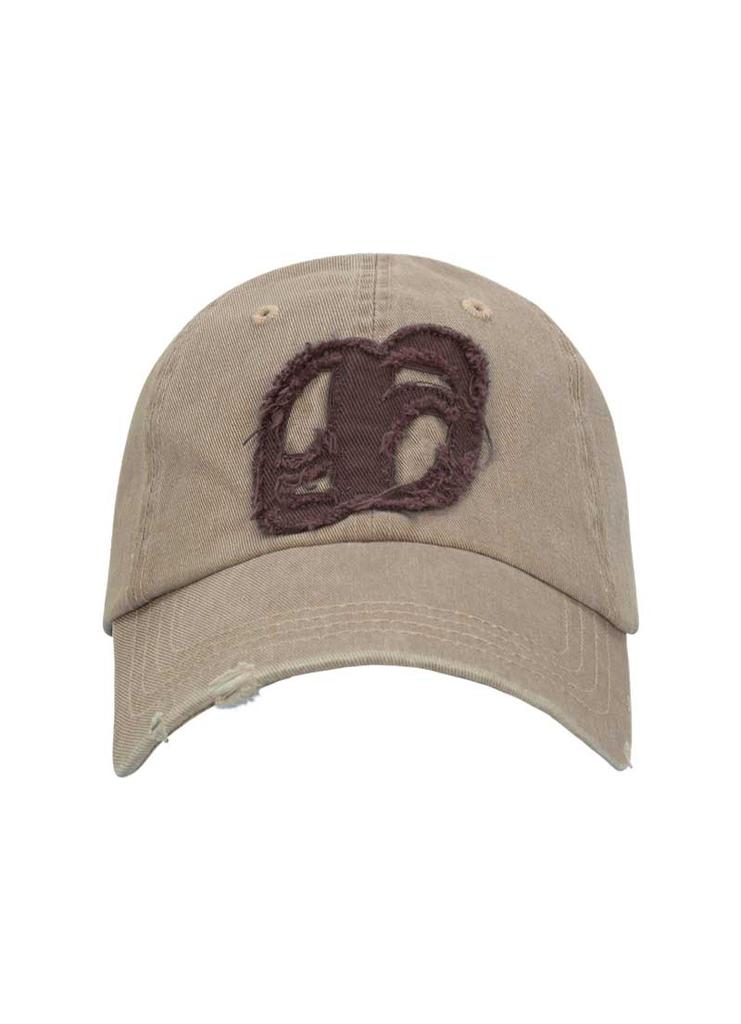 Aejeuon Patch Ball Cap/Beige