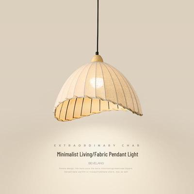 Japanese Retro Solid Wood Pendant Light - Nordic Wabi-Sabi Style for Dining and Tea Rooms