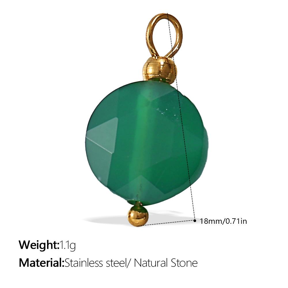 European and American creative colorful and diverse DIY pendant stainless steel plated 18K gold versatile pendant collection