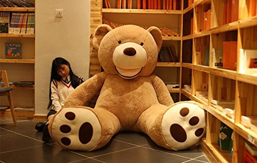 AMIRA TOYS Large, Extra-Large, Giant Teddy Bear, Cute Bear, Stuffed Bear, Bear Pillow, Fluffy Body Pillow, Gift, Interior Decor, Large Size (Brown,