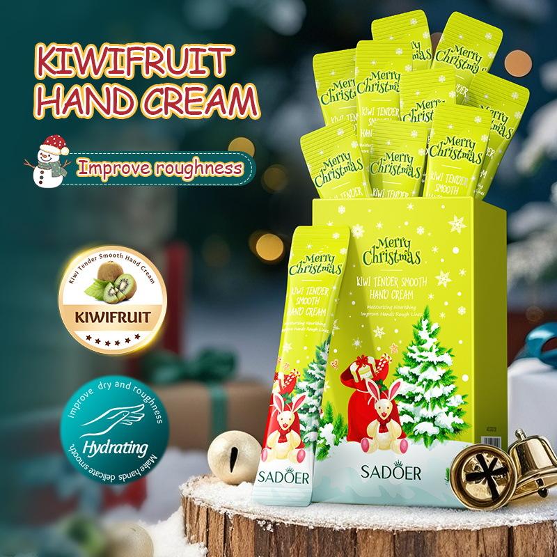 Christmas Kiwi Smooth Hand Cream SADOER Anti-drying and Cracking Moisturizing Hand Cream