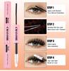 European & American Style D Curl Cluster False Eyelash Kit for Daily DIY Extensions