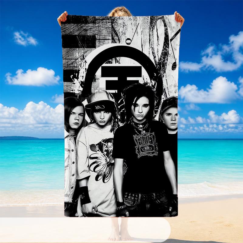 Tokio Hotel Beach Towel, Soft Large Absorbent Towel For Beach Swimming Pool Travel Vacation
