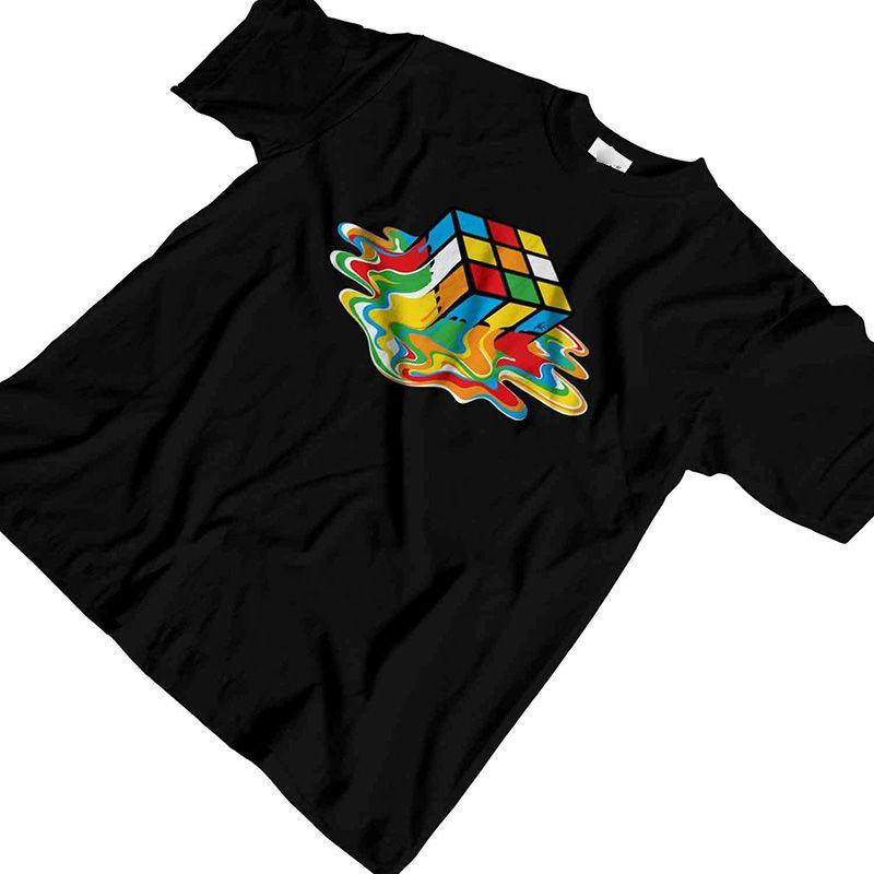 Cube Melting Rubix Sheldon Inspired By The Big Bang Theory Mens Tshirt Tops Tee