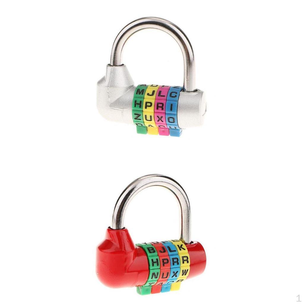 Pack of 2 Luggage Locks with 4-digit Number Combination