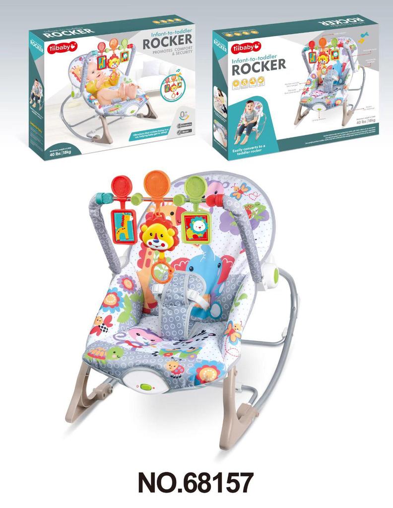 Baby Electric Rocking Chair with Music & Vibration Soothing Cradle Bed