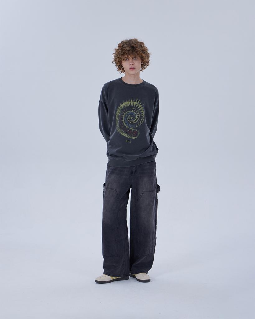 DYSFUNCT Double Knee Washing Denim Pants (Black)
