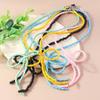 Vintage Design Niche Cold Wind Exaggerated  Beads Bowknot Necklace Clavicle Chain Female Colored Rice Bead Jewelry