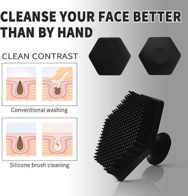 1ilicone Facial Cleaning Brush Scrubber Silicone Miniature Face Deep Clean Shave Massage Face Scrub Brush Face Cleaner For Men