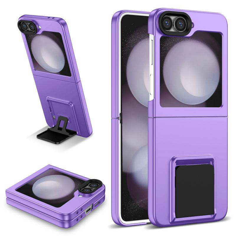 Applicable To Samsung Z FliP7 Folding Phone Case Three-dimensional Bracket Galaxy ZFliP6 All-inclusive Anti-drop Protective Case