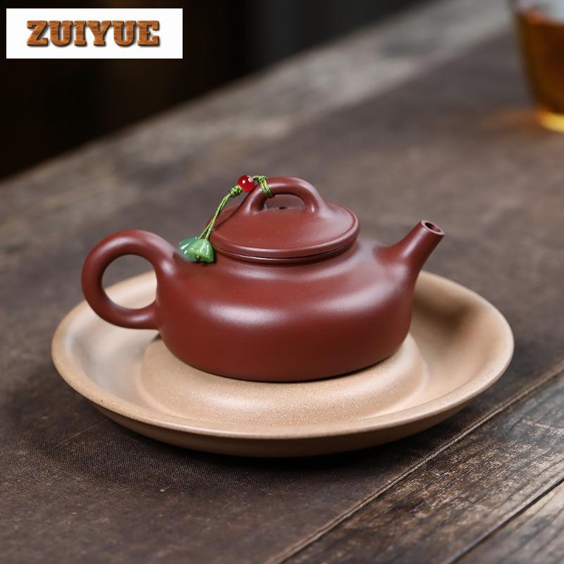 160ml Authentic Yixing Purple Clay Teapots Handmade Hidden Scoop Pot Raw Ore Dahongpao Mud Tea Brewing Kettle Zisha Tea Set Gift